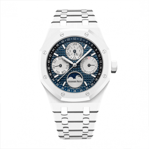 Audemars Piguet Royal Oak 41 mm, Blue Dial,White Band